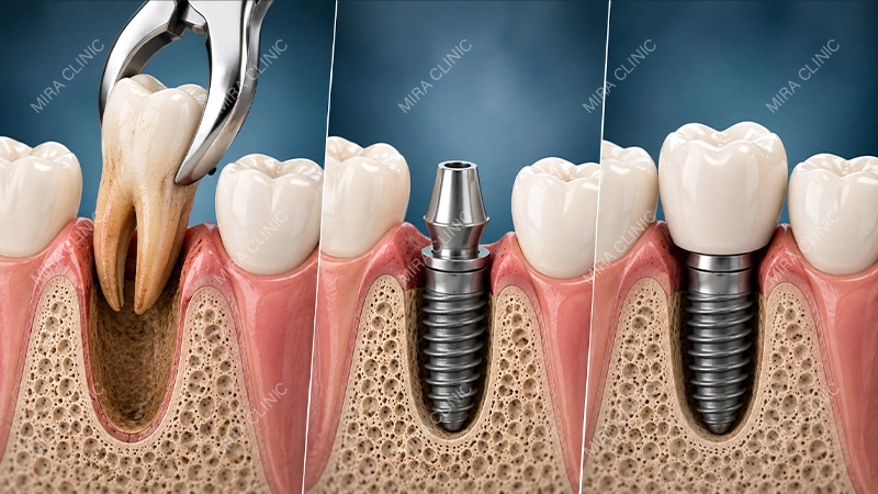 Extraction and Dental Implant Treatment